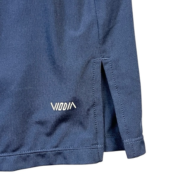 Viodia Skort Navy Blue Pull On Side Slits Drawstring Athletic‎ Golf Tennis LG - Picture 4 of 15